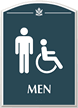 Men, with Men/ISA Handicapped Graphic Braille Sign
