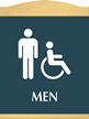Men/ISA Handicapped Graphic and Braille Sign