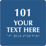 6 in. x 6 in. Braille Room Number Sign