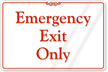 Emergency Exit Sign