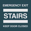 Emergency Exit Stairs Keep Door Closed