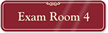 Exam Room 4 Sign