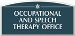 Room Name Sign, ¾ in. raised letters braille