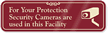 Security Camera with Graphic ShowCase™ Wall Sign