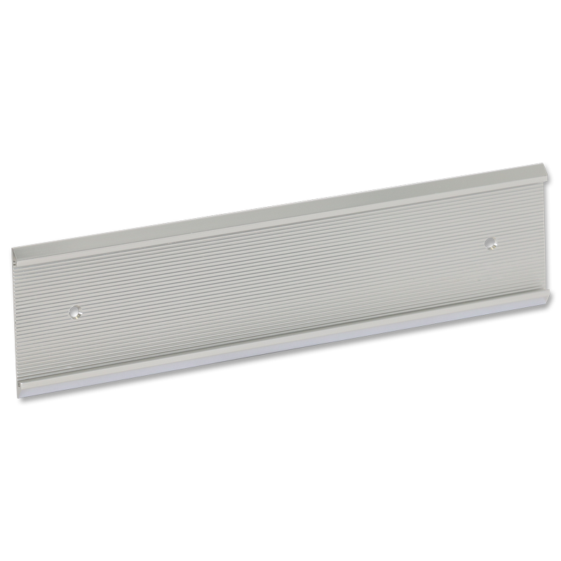Nameplate Wall Holder, Silver - 2 in. x 12 in. Signs, SKU: HC-WH212-S